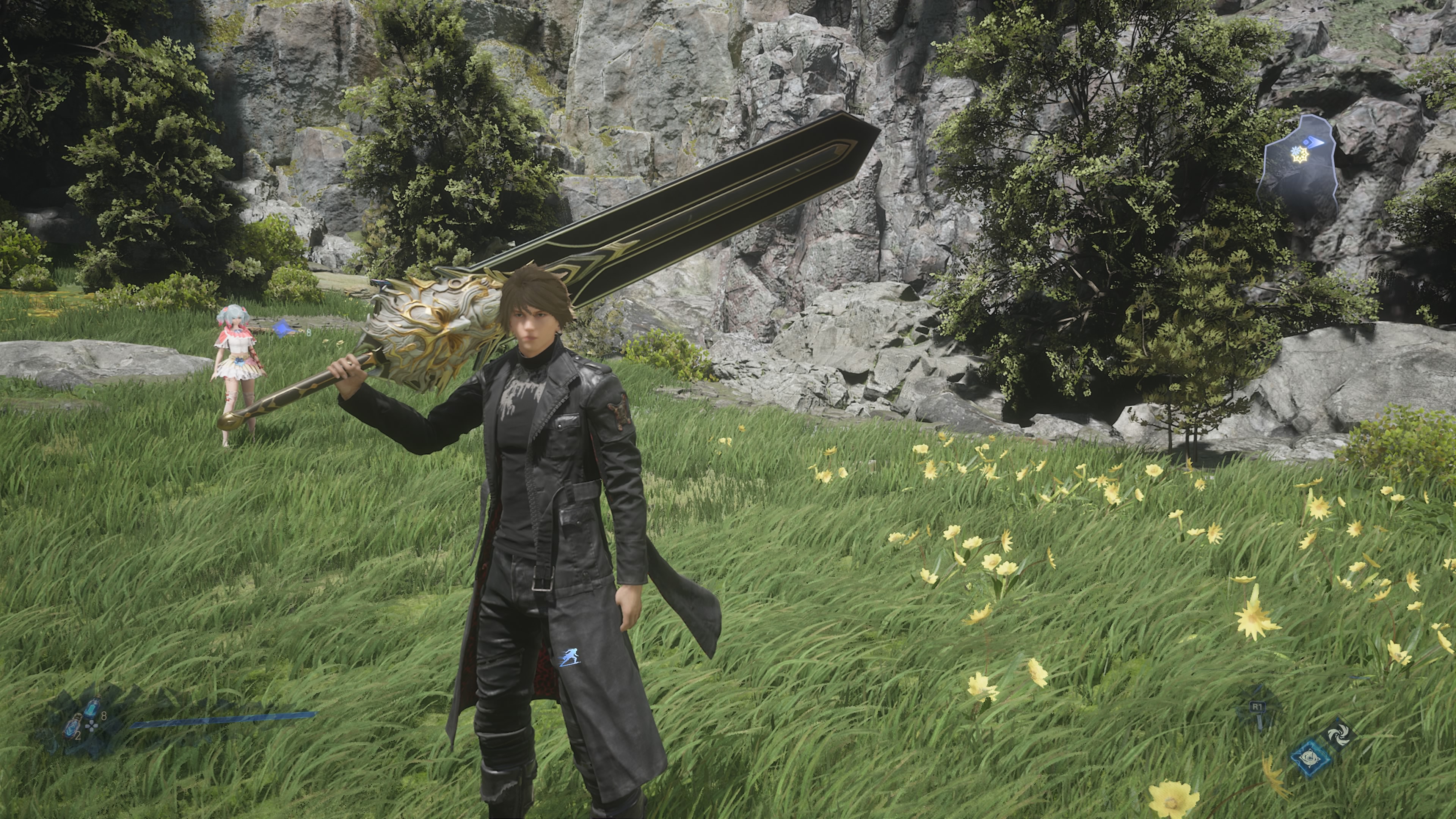 Picture of rider with a stone